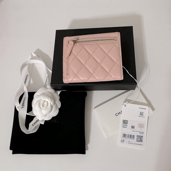 Chanel classic flap small wallet 🩰 ballet pink 100% Authentic - Picture 3 of 6
